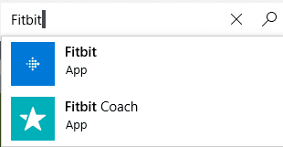 Fitbit on Microsoft Store
