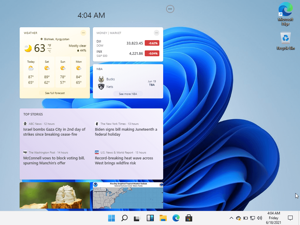 Windows 11 Widgets feature