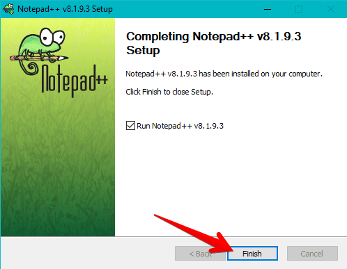 Notepad++ installed