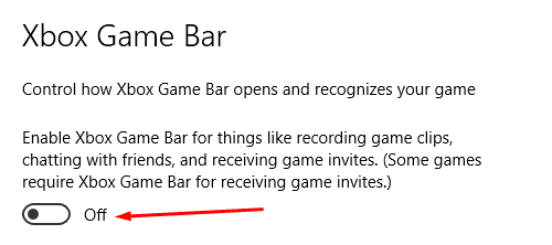 Enabling the Xbox Game Bar feature