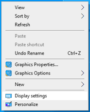 select display settings