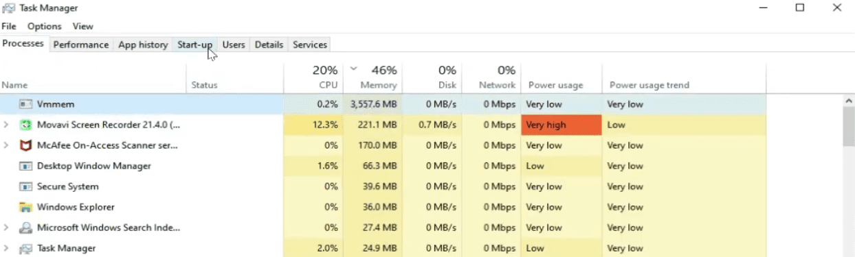Vmemm high memory usage in Windows 10