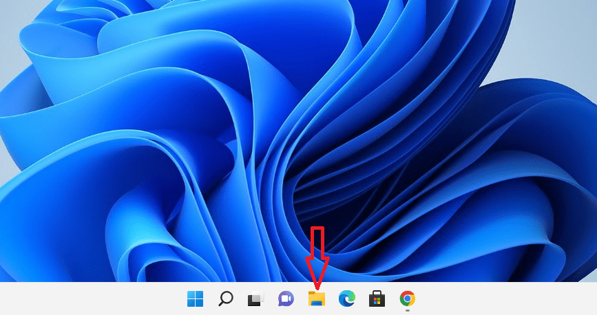 Opening the Windows 11 "File Explorer" app